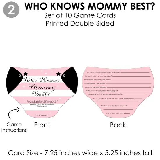 Big Dot of Happiness Paris, Ooh La La - 4 Paris Themed Baby Shower Games - 10 Cards Each - Gamerific Bundle {7}