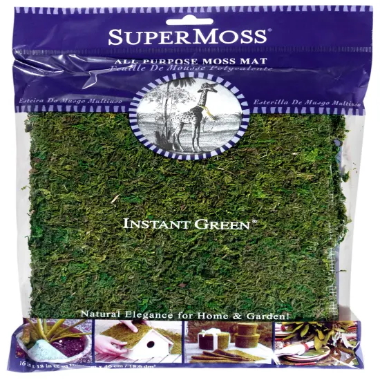 SuperMoss Instant Green All Purpose Moss Mat 18"X16"-Green {1}