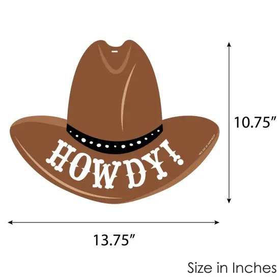 Big Dot of Happiness Western Hoedown - Hanging Porch Wild West Cowboy Party Outdoor Decorations - Front Door Decor - 1 Piece Sign {7}