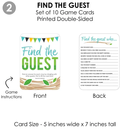 Big Dot of Happiness Empty Nesters - 4 Empty Nest Party Games - 10 Cards Each - Gamerific Bundle {7}