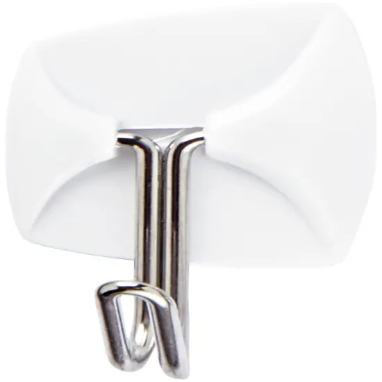 Command Small Wire Hooks 4/Pkg-White 4 Hooks & 5 Strips {2}