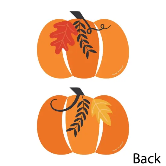 Big Dot of Happiness Fall Pumpkin - Pumpkin Decorations DIY Halloween or Thanksgiving Party Essentials - Set of 20 {4}