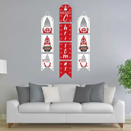 Big Dot of Happiness Christmas Gnomes - Hanging Vertical Paper Door Banners - Holiday Party Wall Decoration Kit - Indoor Door Decor {3}