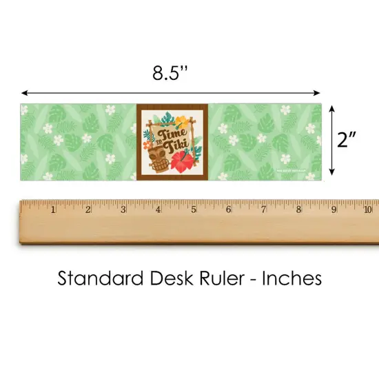 Big Dot of Happiness Tropical Luau - Hawaiian Beach Party Water Bottle Sticker Labels - Set of 20 {6}