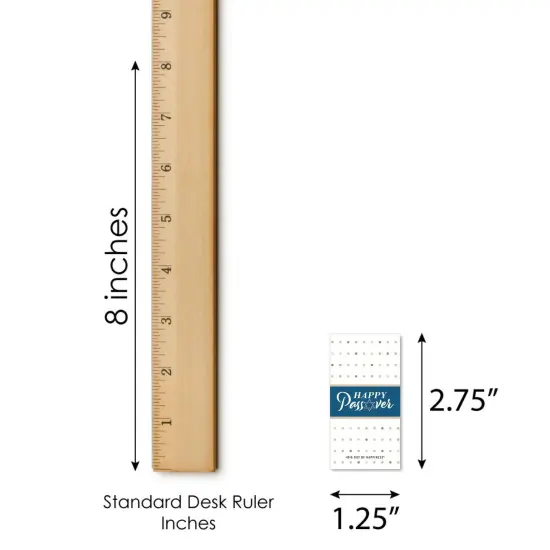 Big Dot of Happiness Happy Passover - Mini Candy Bar Wrapper Stickers - Pesach Holiday Party Small Favors - 40 Count {6}