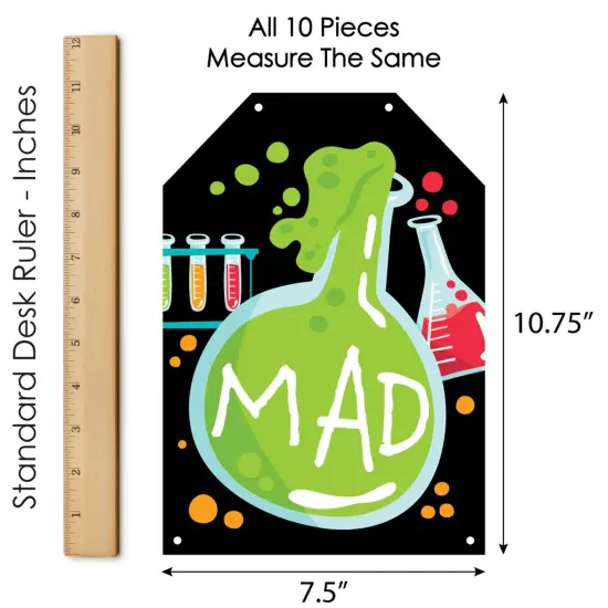 Big Dot of Happiness Scientist Lab - Hanging Vertical Paper Door Banners - Baby Shower Birthday Party Wall Decor Kit - Indoor Door Decor {7}