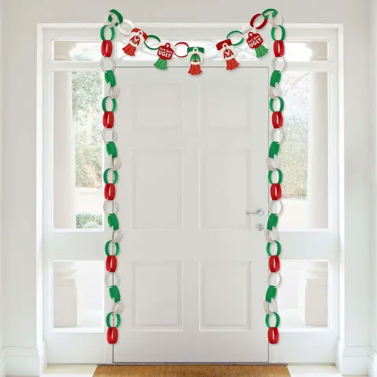 Big Dot of Happiness Ugly Sweater - 90 Chain Links and 30 Paper Tassels Decoration Kit - Holiday and Christmas Party Paper Chains Garland - 21 feet {4}