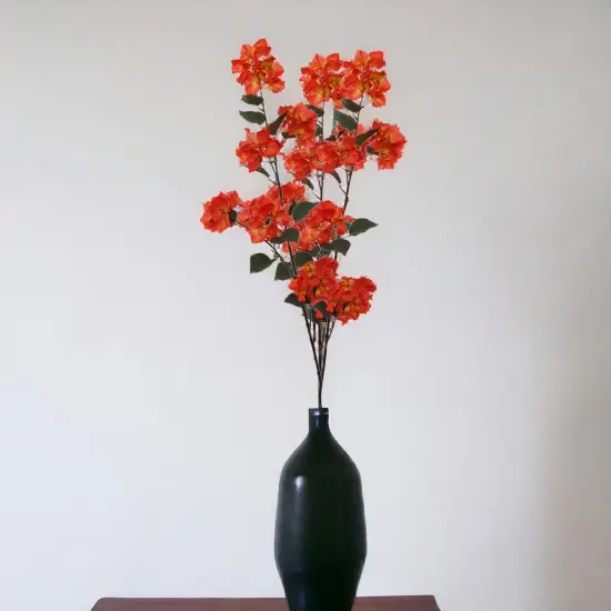 Orange Bougainvillea Spray with Silk Flowers & Foliage, Floral Home by Artificial Flowers {3}