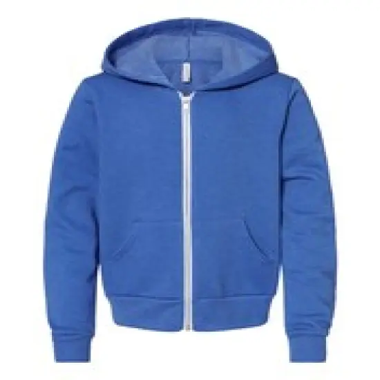 BELLA + CANVAS&reg; Sponge Fleece Full-Zip Hoodie For Youth - 3739Y {5}
