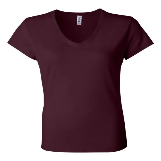 BELLA + CANVAS&reg; Women&rsquo;s Jersey V-Neck Short Sleeve Tee Athletic heather {3}