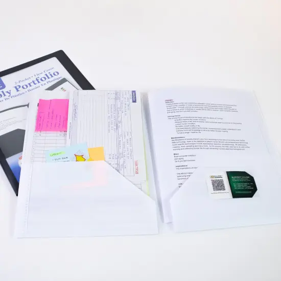 BAZIC Poly Portfolio View Cover w/ 2-Pocket {4}