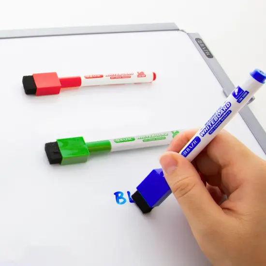 BAZIC Magnetic Assorted Color Dry-Erase Markers (6/Pack) {4}