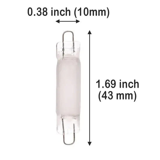 Satco S6850 10W 24V T3 Frost XRL Xenon Rigid Loop FESTOON Miniatures Bulb {2}