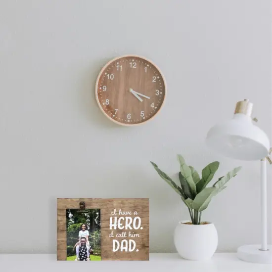 Decorative Wood Clip Frame: Dad {2}