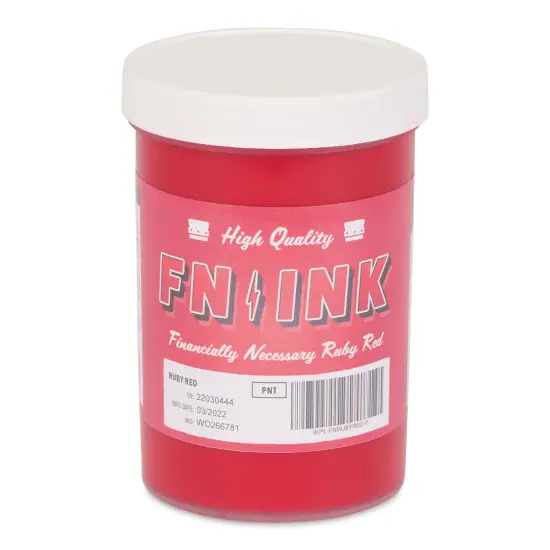 FN Ink Plastisol Screen Printing Ink - Ruby Red, Pint {1}