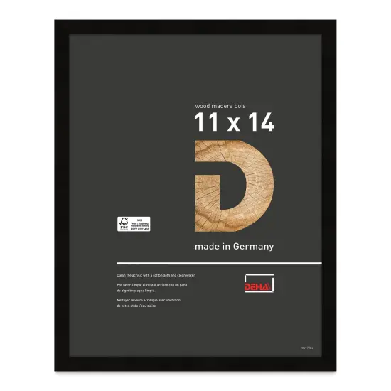 Deha Design Fontana Wood Frame - Black, 11" x 14" {1}
