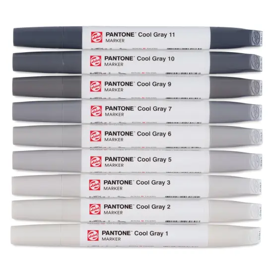 Pantone Dual Tip Markers - Cool Gray, Set of 9 {1}
