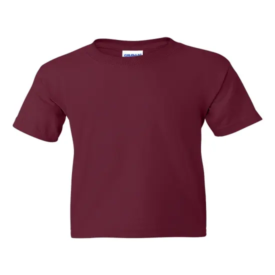 Gildan&reg; Dryblend Youth Crewneck Short Sleeve T-Shirt Maroon {1}