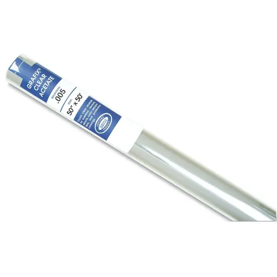 Grafix Clear Acetate - 50" x 50 ft x .005", Roll {1}