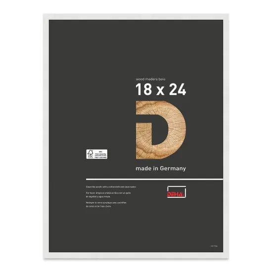Deha Design Fontana Wood Frame - White, 18" x 24" {1}