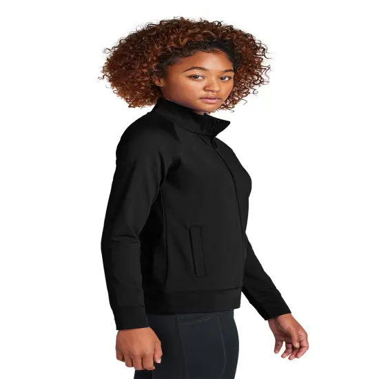 Sport-Tek&reg; Women&rsquo;s Lightweight Full Zip Cadet Jacket Black {4}