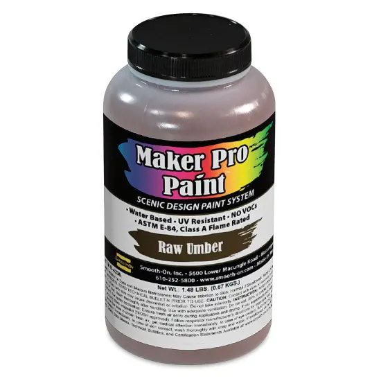Smooth-On Maker Pro Acrylic-Urethane Paint - Raw Umber, 16 oz {1}