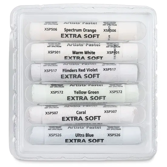 Art Spectrum Tints of White Extra Soft Pastels - Warm Tints, Set of 6 {2}