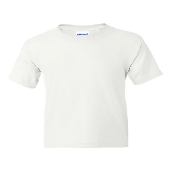 Gildan&reg; Dryblend Youth Crewneck Short Sleeve T-Shirt White {1}