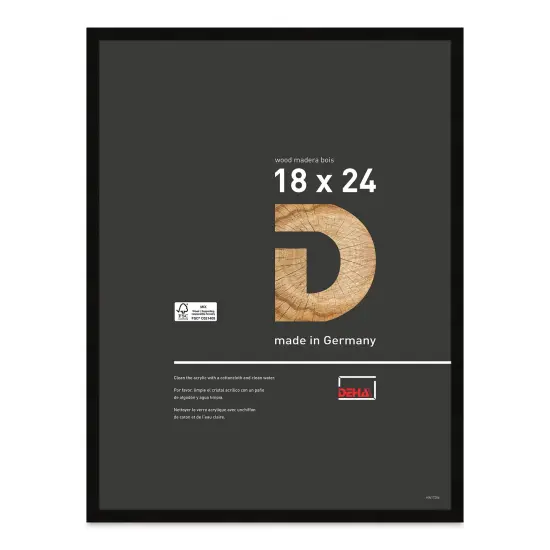 Deha Design Fontana Wood Frame - Black, 18" x 24" {1}