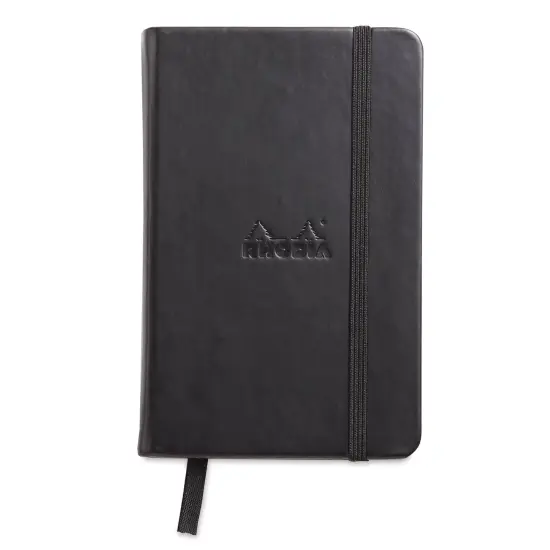 Rhodia Hardcover Webnotebook - Black, 3-1/2" x 5-1/2", Blank {1}
