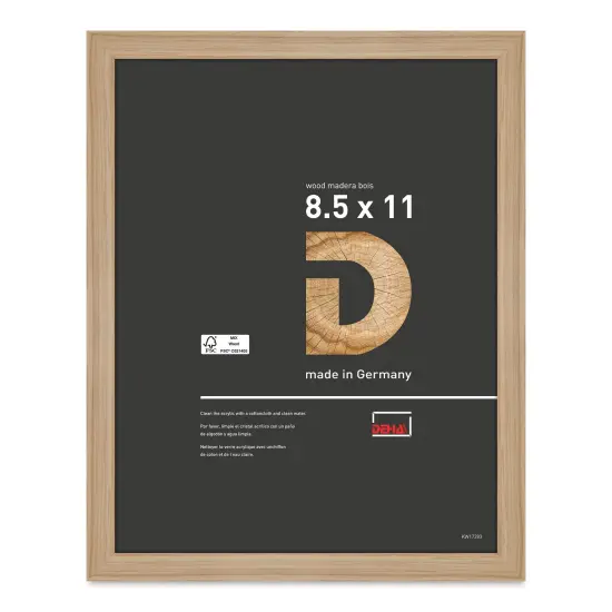 Deha Design Fontana Wood Frame - with Easel Back, Natural Oak, 8-1/2" x 11" {1}