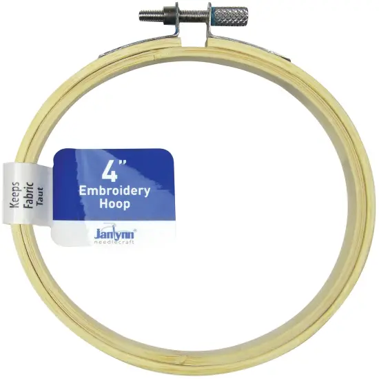 Janlynn Wood Embroidery Hoop 4"-Natural {1}