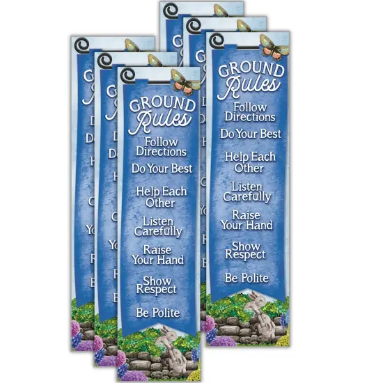 (6 Ea) Ground Rules Banner Vertical {1}