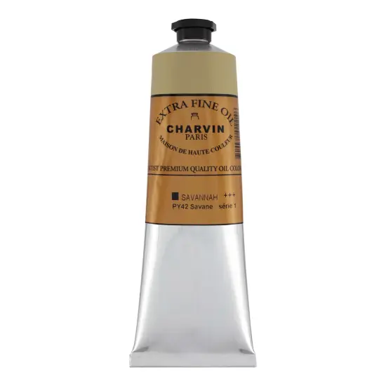Charvin Extra Fine Professional Savannah Artist Oil Paint 150ml - Triple-Milled for Smoothness, Rich Creamy Texture, Poppy Oil-Based, Light-Fast, Handmade Oil Color Paints for Professionals {1}