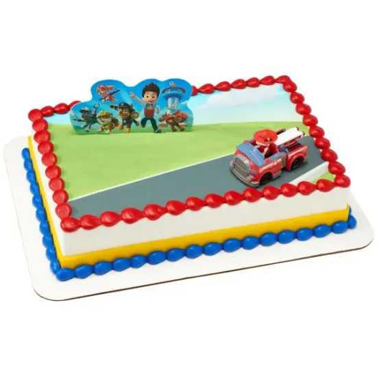 PAW Patrol Just Yelp for Help Firetruck Set Cake Kit Topper {1}