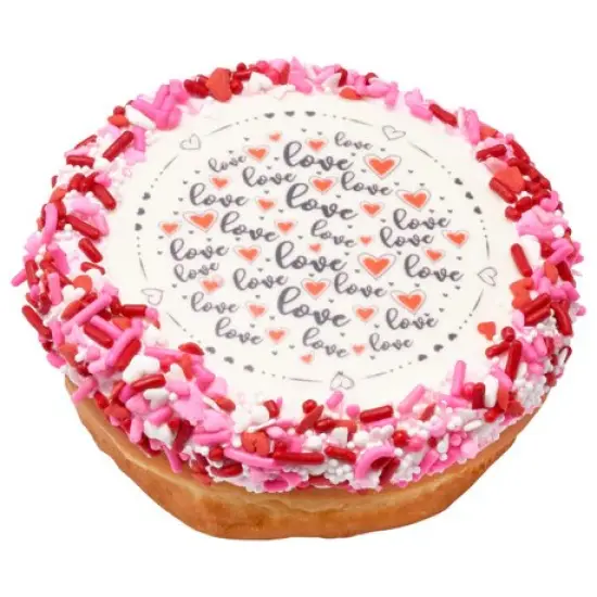 Love Valentines Day Edible Cake, Cupcake or Cookie Image PhotoCake {4}