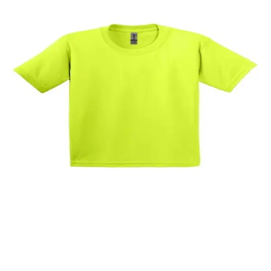 Gildan&reg; Youth Ultra Cotton Crew Neck Short Sleeve for Kids Safety green {1}