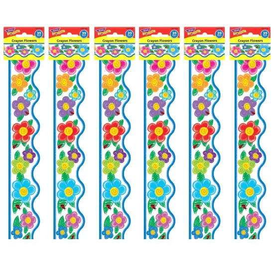 Crayon Flowers Terrific Trimmers&reg;, 39 Feet Per Pack, 6 Packs {1}