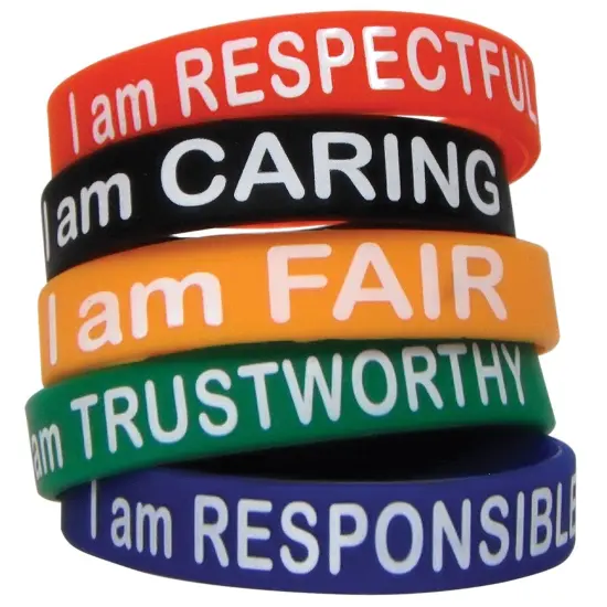 Character Traits Wristband Pack, 10 Per Pack, 6 Packs {2}