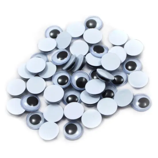 Wiggle Eyes 10mm, Black, 50 Per Pack, 24 Packs {2}