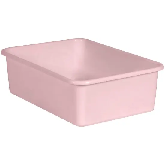 Blush Large Plastic Storage Bin, Pack of 3 {2}