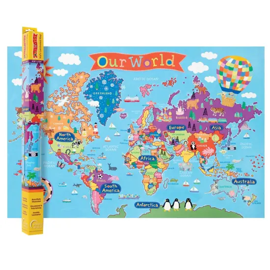Kid's Wall Map, World, 24" x 36" {1}