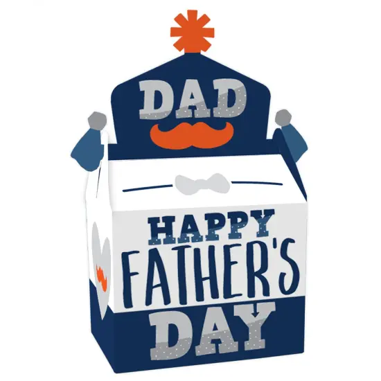 Big Dot of Happiness Happy Father's Day - Treat Box Party Favors - We Love Dad Party Goodie Gable Boxes - Set of 12 {1}