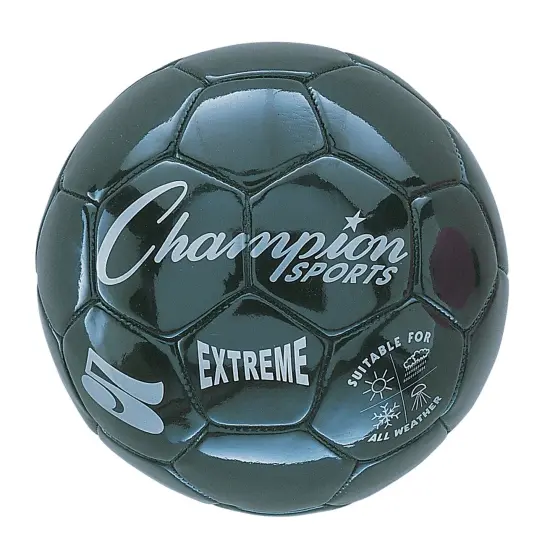 Extreme Soccer Ball, Size 5, Black {1}