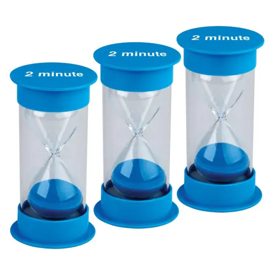 Sand Timer, Medium, 2 Minute, Pack of 3 {1}