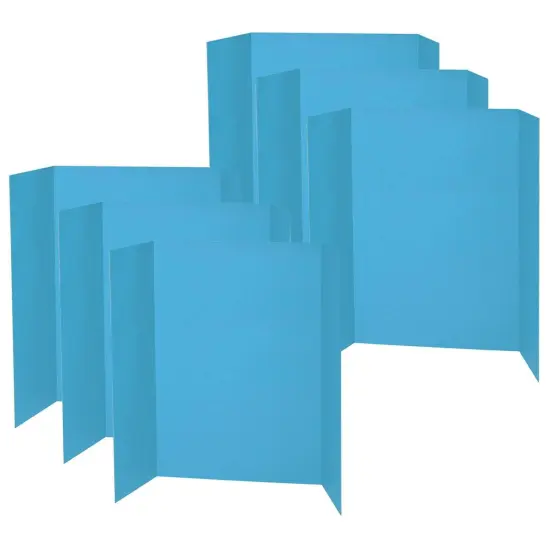 Presentation Board, Sky Blue, Single Wall, 48" x 36", Pack of 6 {1}