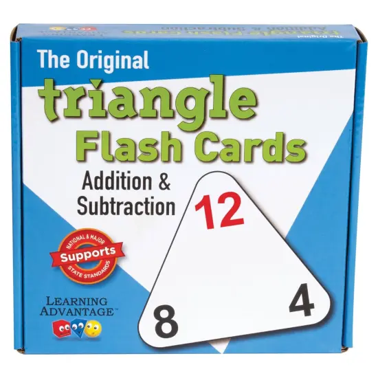 The Original Triangle Flash Cards - Addition & Subtraction - 20 Per Set - 3 Sets {3}