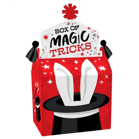 Big Dot of Happiness Ta-Da, Magic Show - Treat Box Party Favors - Magical Birthday Party Goodie Gable Boxes - Set of 12 {1}