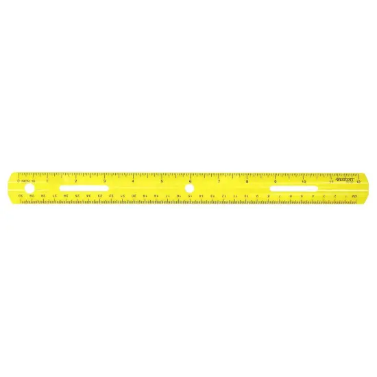 Plastic Ruler, 12", Pack of 36 {3}