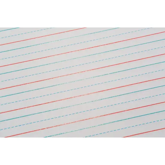 Multi-Sensory Raised Ruled Tablet, Tape Bound, 5/8" x 5/16" x 5/16" Ruled Long, 10-1/2" x 8", 40 Sheets, Pack of 3 {5}